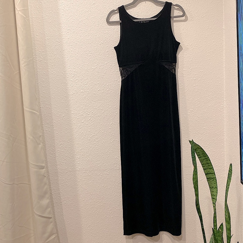 90s velvet All that Jazz maxi dress